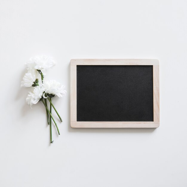 Slate and white flowers for spring