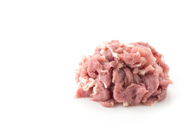슬라이스 돼지 고기