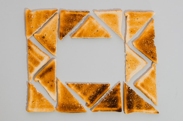 Slice of toasted bread