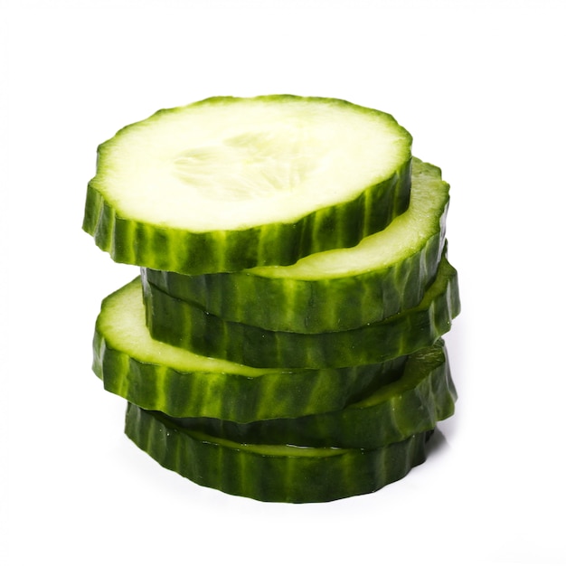 Sliced cucumber