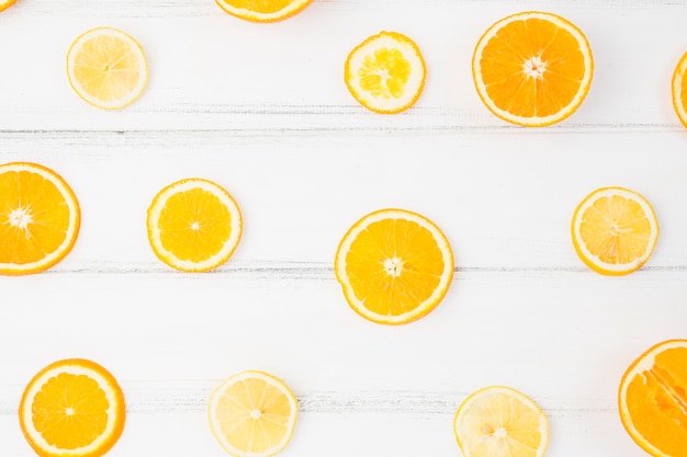 Slices of fresh orange