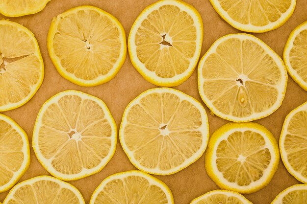 Slices of a lemon