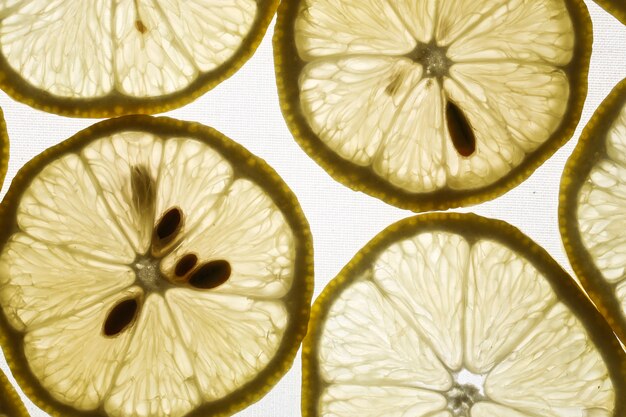 Slices of lemons