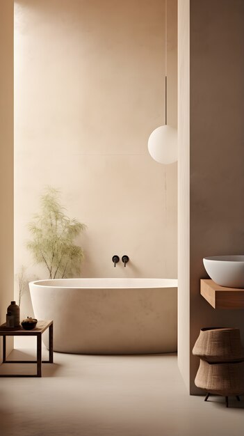 현대적인 스타일의 인테리어 디자인을 갖춘 작은 욕실 공간