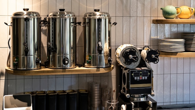 Small business equipment for making coffee