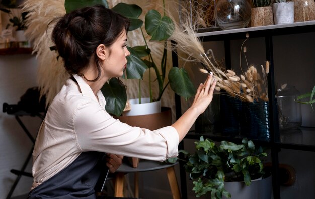 Small business manager in her workshop