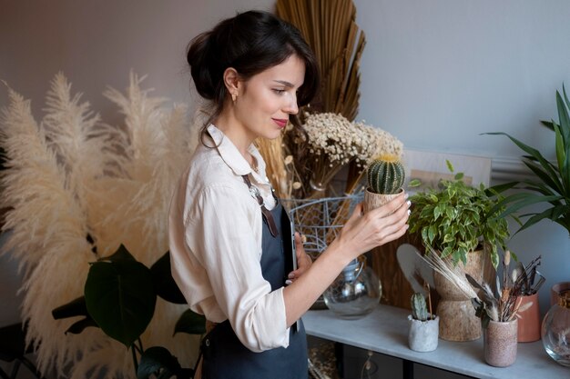 Small business manager in her workshop