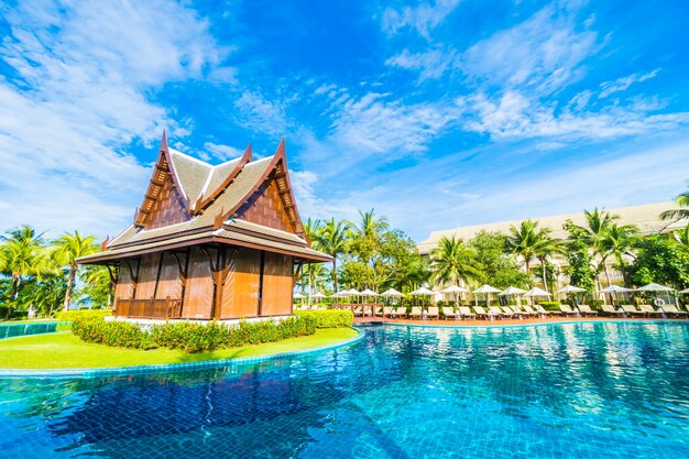 Small house in the pool