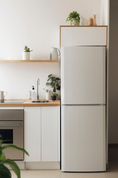 Small kitchen space with modern design