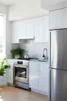 Free photo small kitchen space with modern design