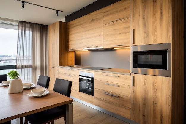 Small kitchen space with modern design