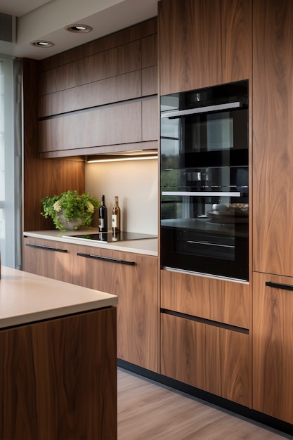 Small kitchen space with modern design