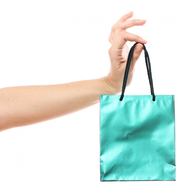 Small shopping bag in hand
