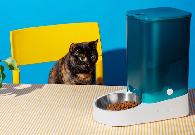 Smart feeder for pets still life