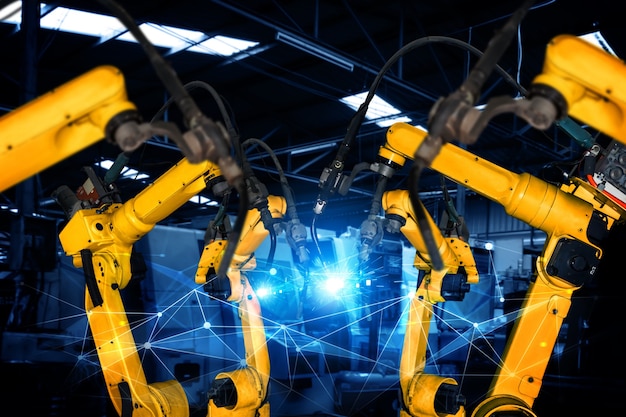 디지털 공장 생산 기술을 위한 스마트 산업용 로봇 팔