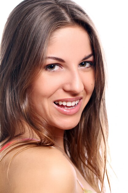 Smiling beautiful woman