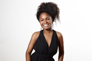 Smiling black woman