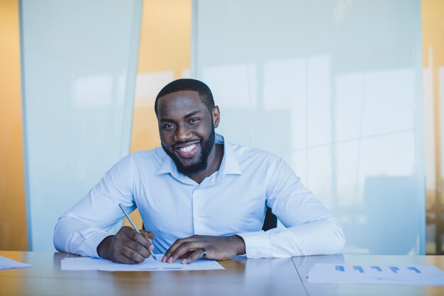 Smiling business man