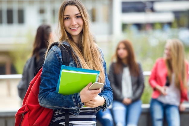 "Smiling student"