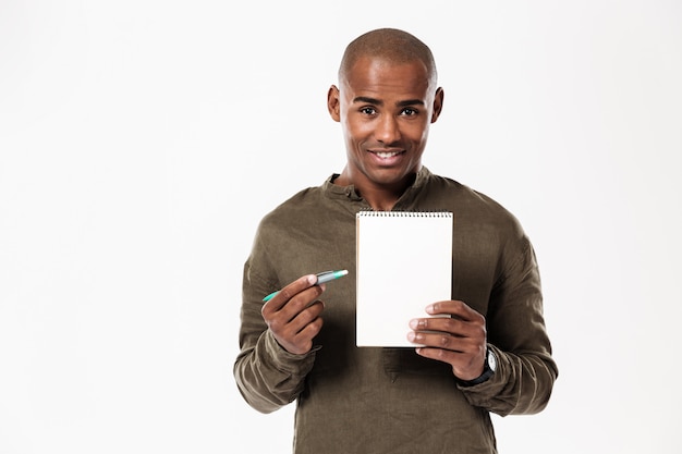 Smiling young african man