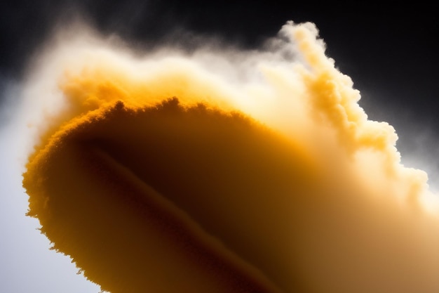 Free photo a smoke cloud is seen from a fire engine.