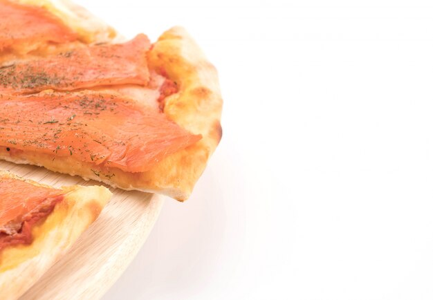 smoked salmon pizza