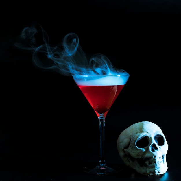 Smoky goblet and skull