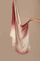 Free photo smooth textured handkerchief hanging