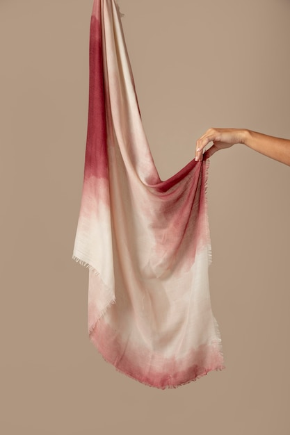 Smooth textured handkerchief hanging