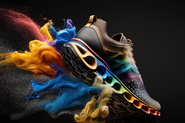 Кроссовки с надписью Nike.