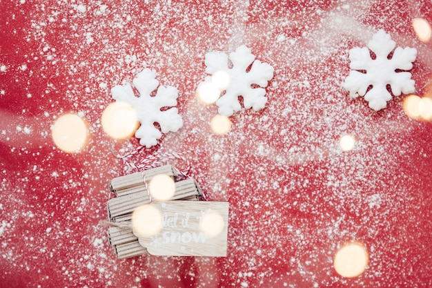 Foto gratuita neve e concetto di natale