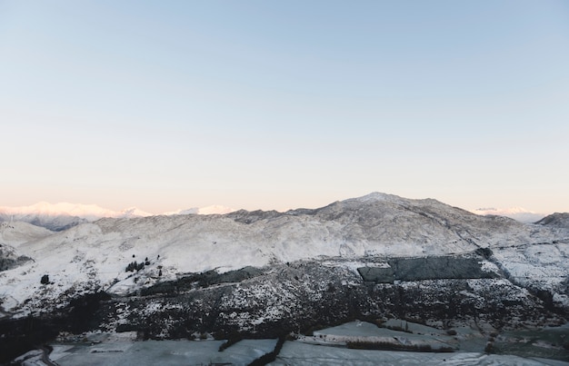 Snow covered mountain in Japan