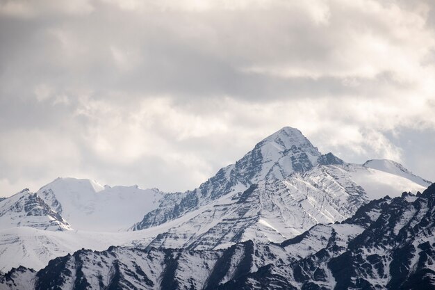 snow mountain in Leh,India