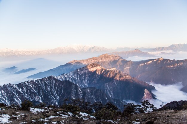 Snow mountains