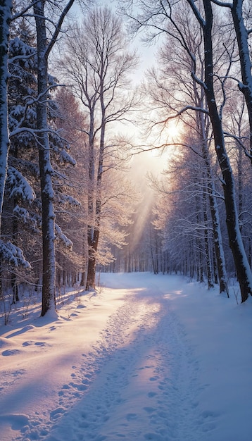 Snowy winter landscape
