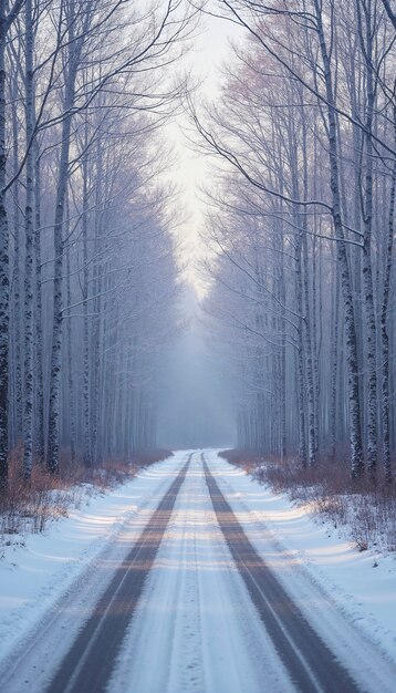 Snowy winter landscape