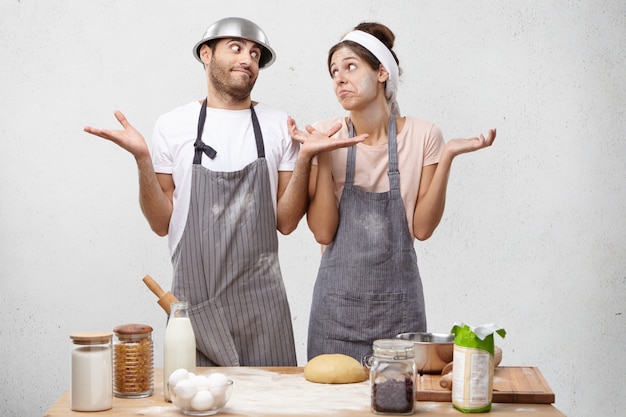 So, what to do? Clueless young cooks shrug shouders in bewilderment,