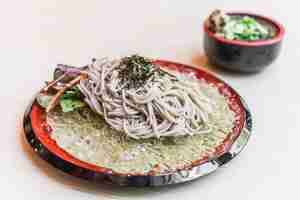 Free photo soba noodles