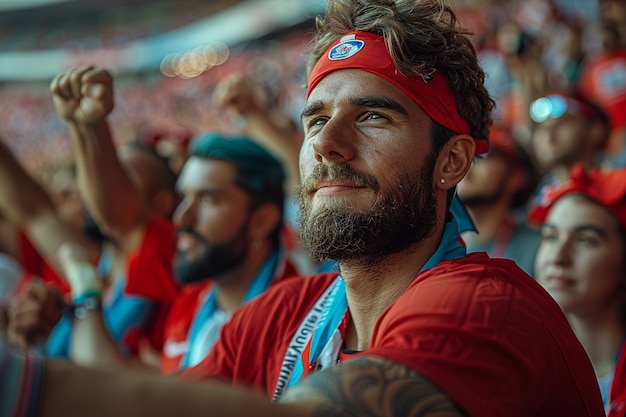 Foto gratuita i tifosi di calcio che applaudono la loro squadra