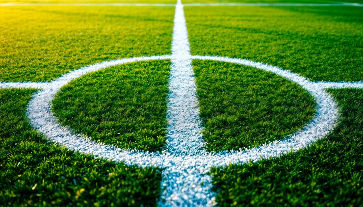 Free Photo soccer field center circle