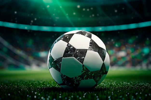 Free photo soccer game concept