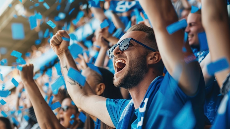 Free Photo soccer stadium full of people