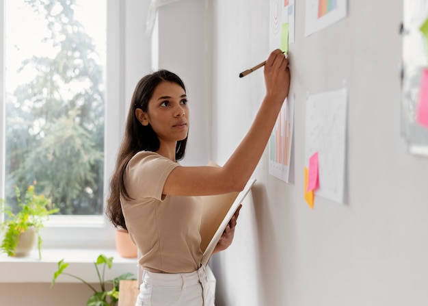 Social integrated person in workspace