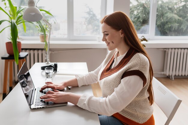 Social integrated person in workspace