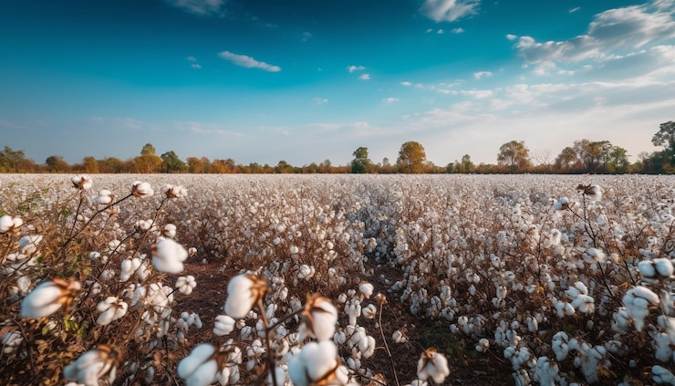 Free Photo soft cotton plant in golden sunset meadow generated by ai