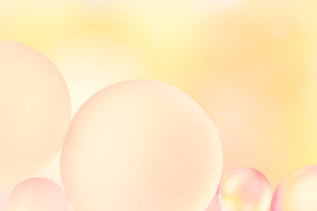 Soft yellow abstract background with bubbles