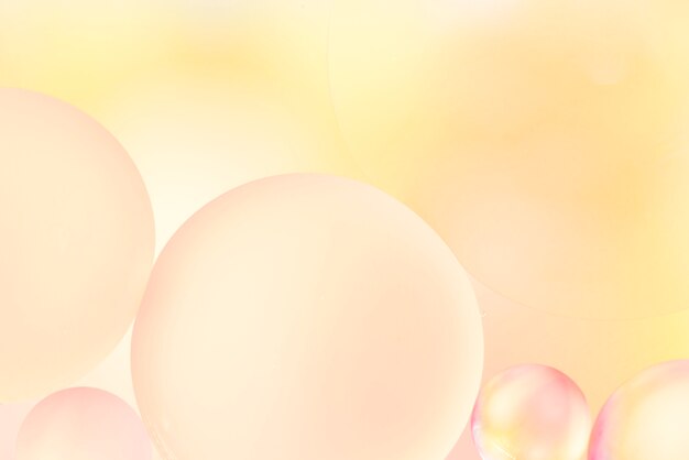 Soft yellow abstract background with bubbles