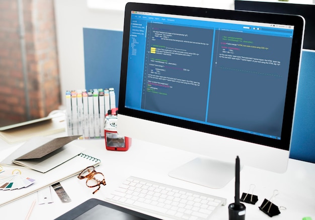 software programming web development concept