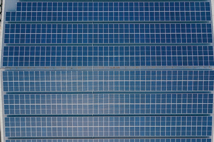 無料Photo 太陽電池パネルの背景