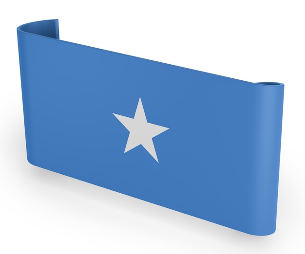 Free photo somalia flag ribbon banner